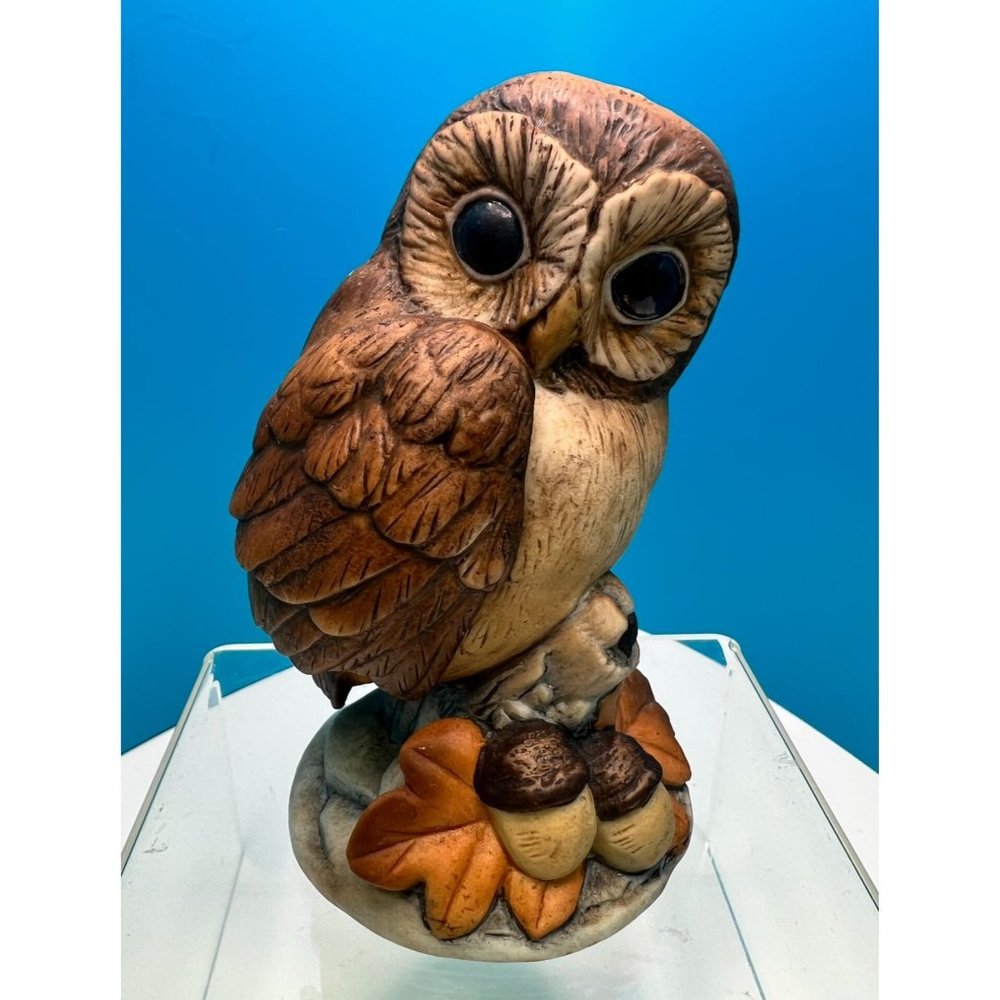 Owl by Andrea Made in Japan Sadek Vintage Porcelain  Figurine Number #6350 GIft